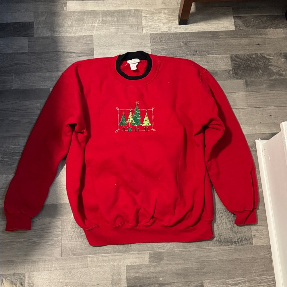 Red Christmas Tree Sweater